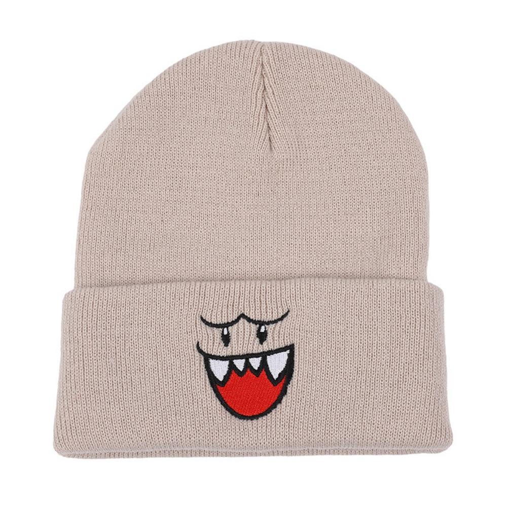

High Quality Kawaii Design Knit Hat Keep Warm Ear Protection Winter Autumn Hats Warmer Bonnet for Woman/Men бежевый