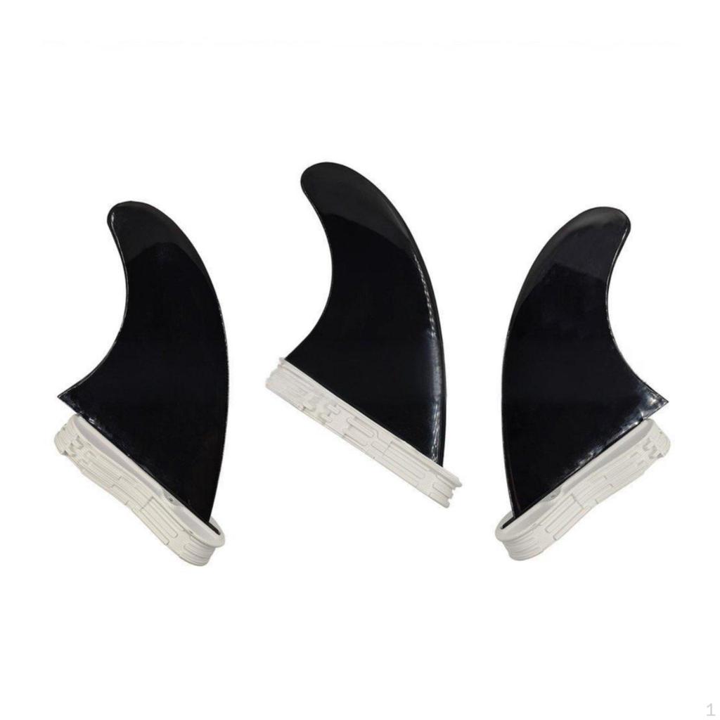 3 Stück FCS2 Wave Fin Einfache Montage Wassersportausrüstung Langlebig für Surfen