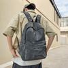 Schoolbag Trendy Brand New Fashionable Large-capacity Backpack Men's and Women's Travel Bags Casual Student Personalized Schoolbag Simple and Neutral