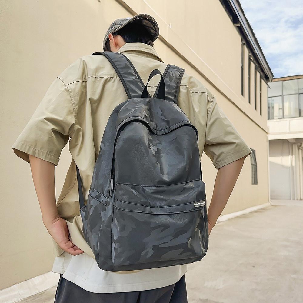 Schoolbag Trendy Brand New Fashionable Large-capacity Backpack Men's and Women's Travel Bags Casual Student Personalized Schoolbag Simple and Neutral