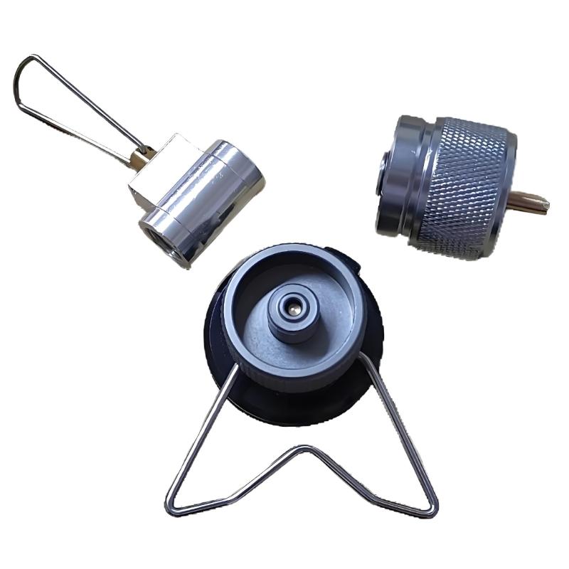 Corrosions Resistant Coppers Camp Gas Adapter Converter Folding Design For Safe Fuels Transfer During Outdoor Camping