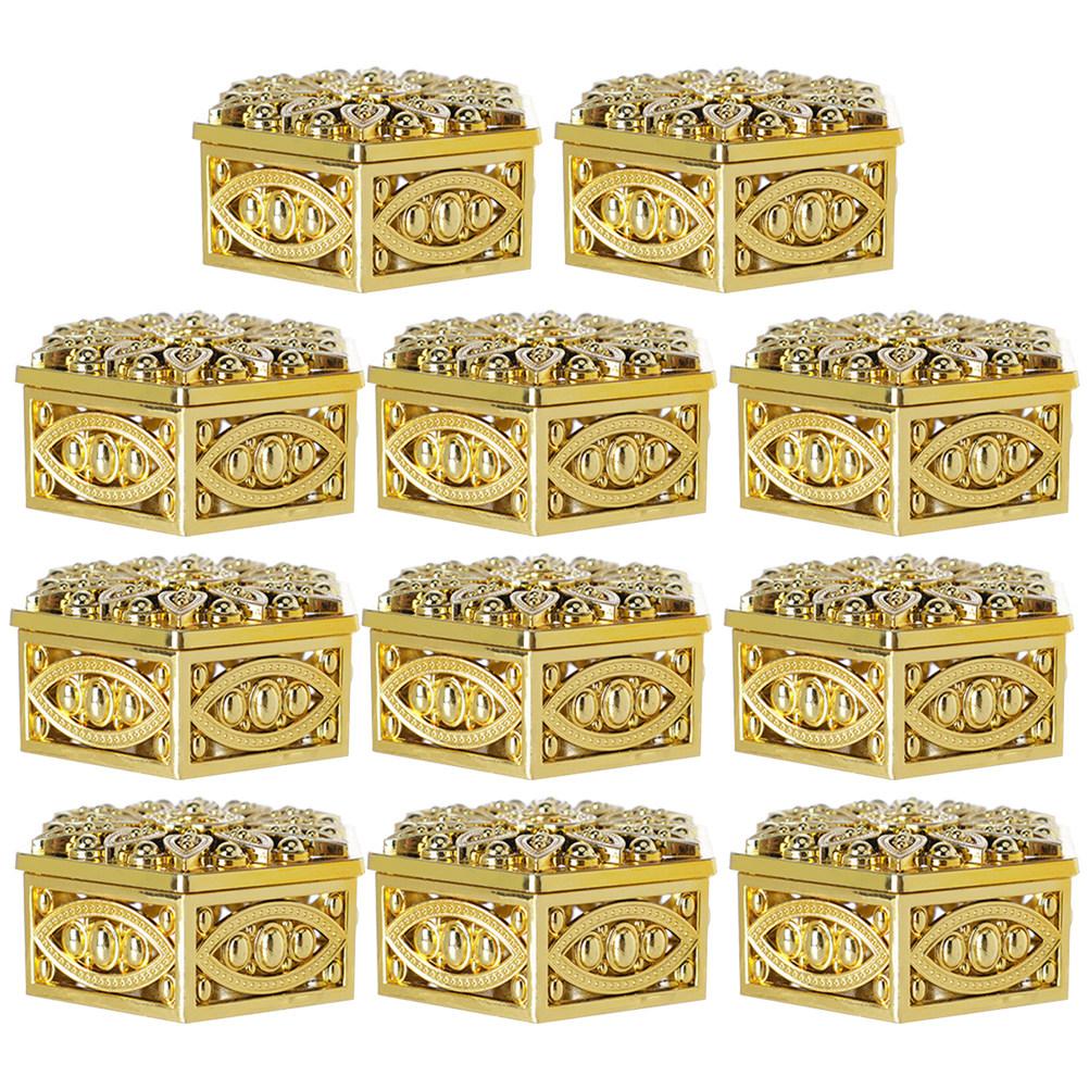 12Pcs Decorative Candy Box Premium Gift Packaging Container for Birthday Anniversary Wedding Treats Fine Workmanship Hollow