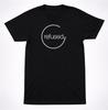 Refused Kreis Logo Schwarz Herren Kinder T-Shirt, Minimalistisches Hardcore Punk Band Grafikdesign (Unisex S-XXL, Weiche Baumwolle, Schwedische Band)