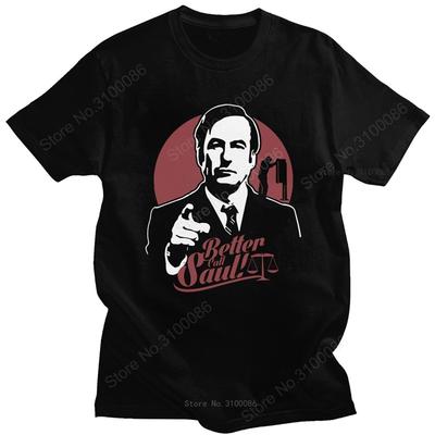 Retro Better Call Saul T-Shirt für Herren Baumwolle Goodman Drama Legal TV-Show T-Shirt Kurzarm Freizeit-Tee Top Das Anwalts-Geschenk