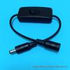 DC LED Strip Light Extension Cable with Switch, Male-Female Connectors