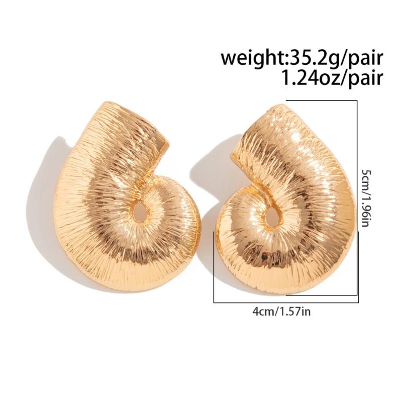 Trendy Alloy Studs Earrings with Distinctive Geometric Pattern Perfect for Women Who Love Statement Jewelry