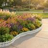Garden Edging Fence Picket-Style Flexible Border with Stakes DIY for Flower Beds