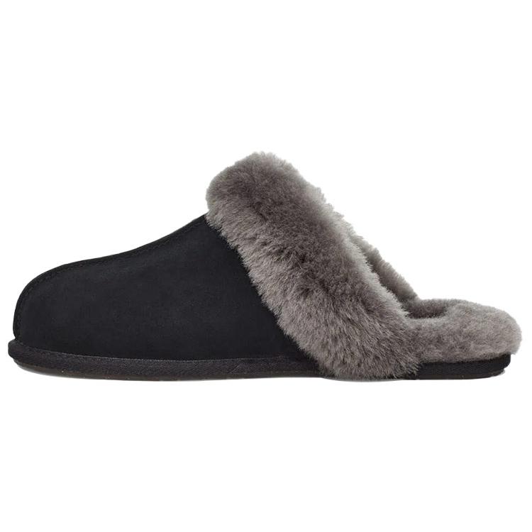 New UGG Scuffette Ii Slipper Black Grey Women's 1106872-BCGR