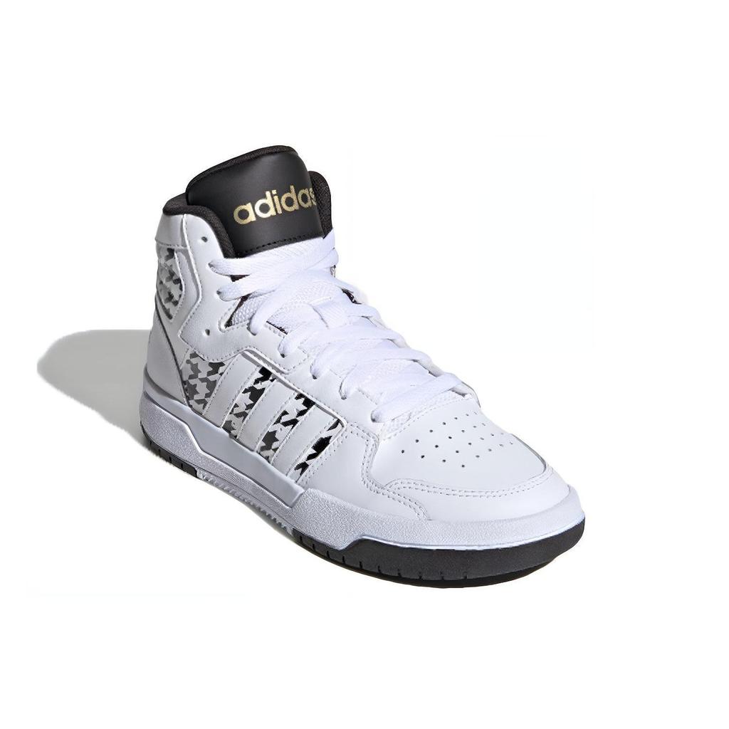 adidas Neo Entrap Mid Synthetic Leather High-Top Sneakers Women Sneakers White Black FY3938