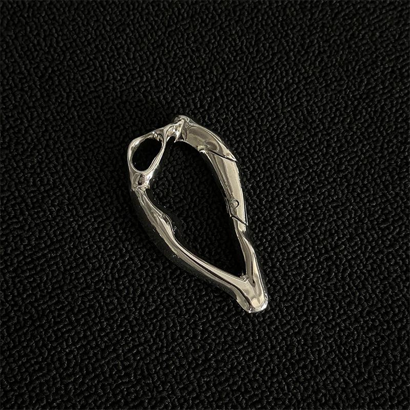 Breloc Carabină Metalică cu Formă Specială Multifuncțional Alpinism Inel Chei Mașină Decor Rucsac Gothic Agățat de Talie Diy Y2K