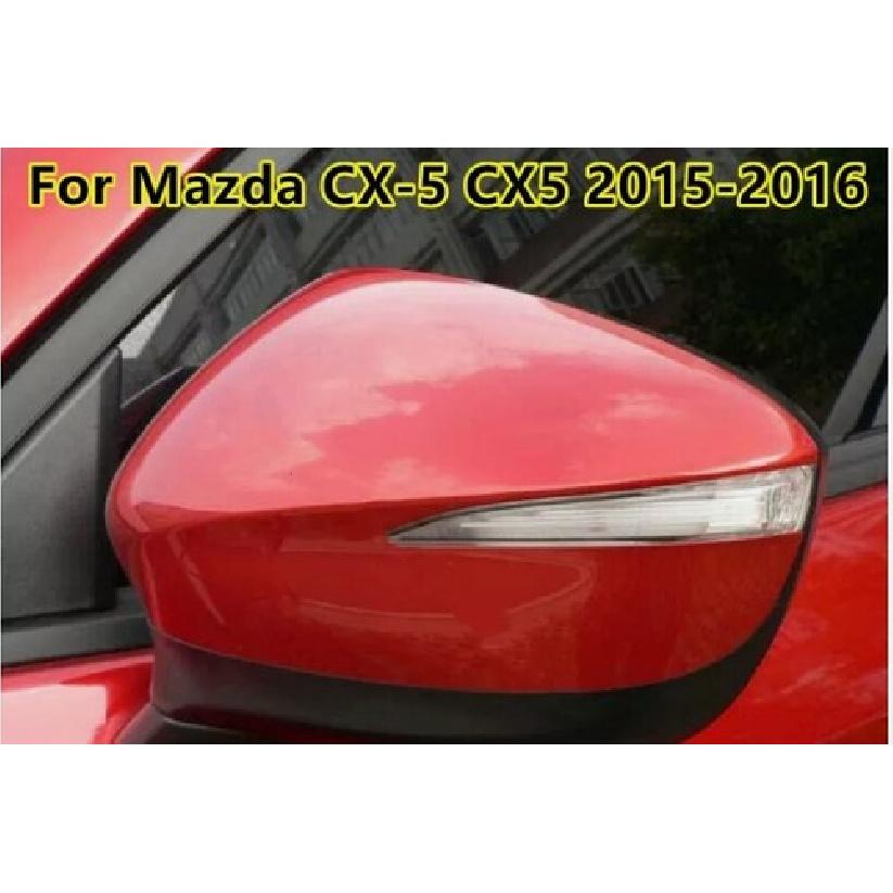 Left Driver Side Red Rearview Mirror Cap Cover For Mazda CX-5 2015 2016