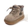 Kids Vintage British Style Soft Sole Low Top Ankle Boots Unisex Children Casual Shoes