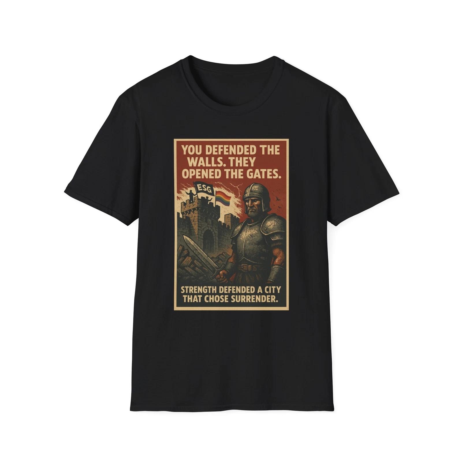 You Defended The Walls Shirt, Anti-Marxist American Pride Tee, Patriotic Tee 2XL