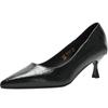 ZHR Women's Pointed Toe Kitten Heel Pumps