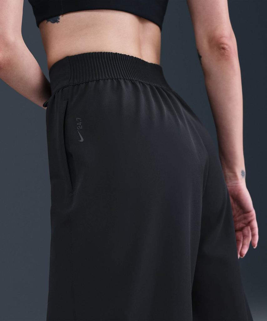 NIKE 24.7 Perfect Stretch Dry Fit High-Waisted Loose Barrel Leg Pants W - Black:Dark Smoke Grey / Hq0231-010