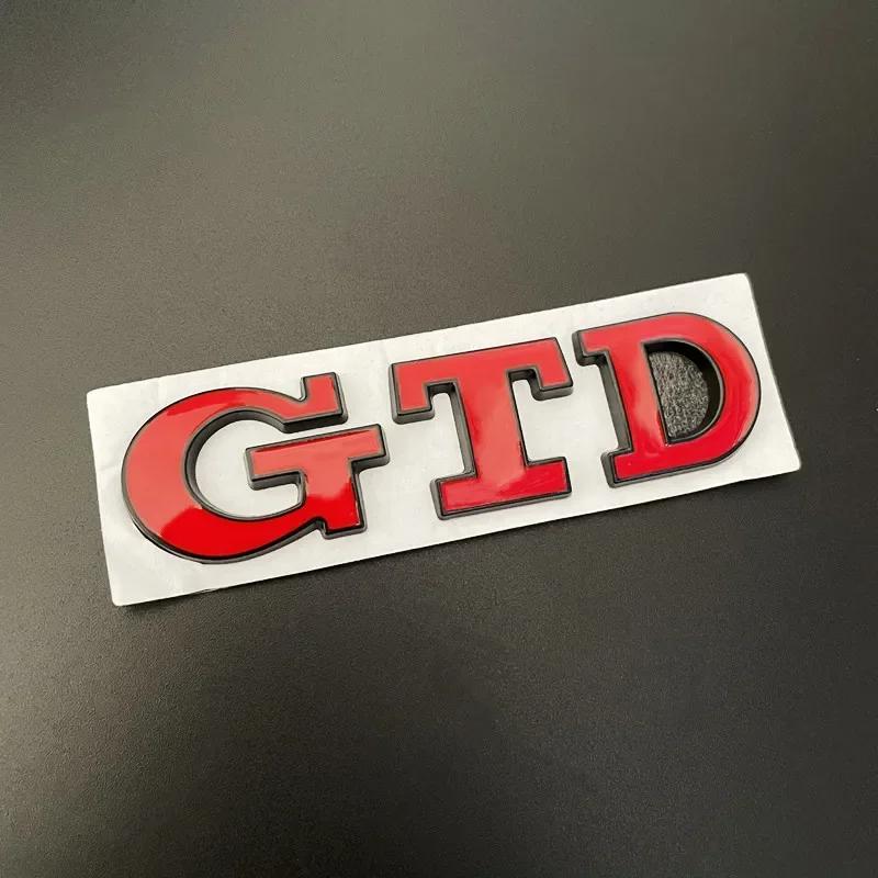 ankfz6 3D Metal Front Grille GTD Logo Emblem Rear Trunk Badge Stickers For Volkswagen VW Golf 2 4 5 6 7 R MK2 MK3 MK4 Car Accessories