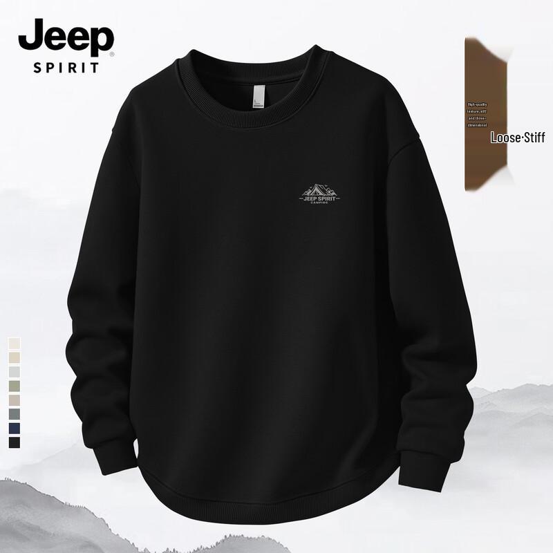 

JEEP SPIRIT Men s Casual Round Neck Sweatshirt 2XL