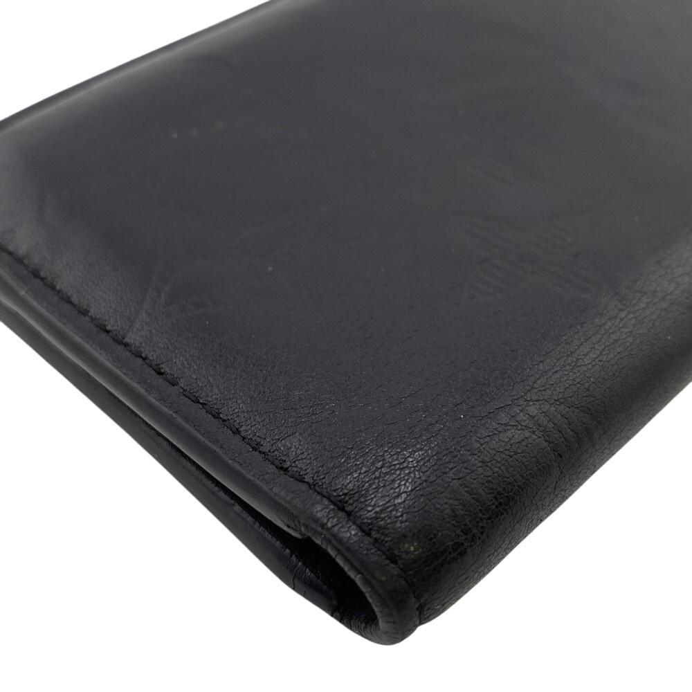 Louis Vuitton M62899 Monogram Shadow Leather Organizer Dupoch Card Case Black Leather Unisex Used