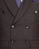 Thunder Brown Subtle Checkered Double Breasted Blazer
