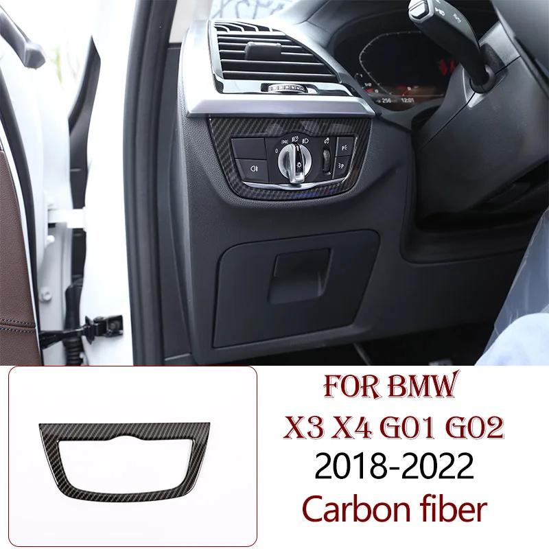ABS Carbon Fiber For BMW X3 X4 G01 G02 2018-2025 Interior Kit Dashboard Console Gear Shift Panel Decoration Cover Trim Sticker