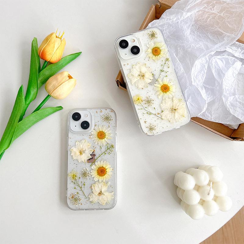 Summer Small Fresh Mobile Phone Case Is Suitable For Iphone17Promax Daisy Flower Apple 16 Models