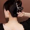 Korean Style Acrylic Heart Shark Clip for Thick Hair - Light Luxury Hair Accessory