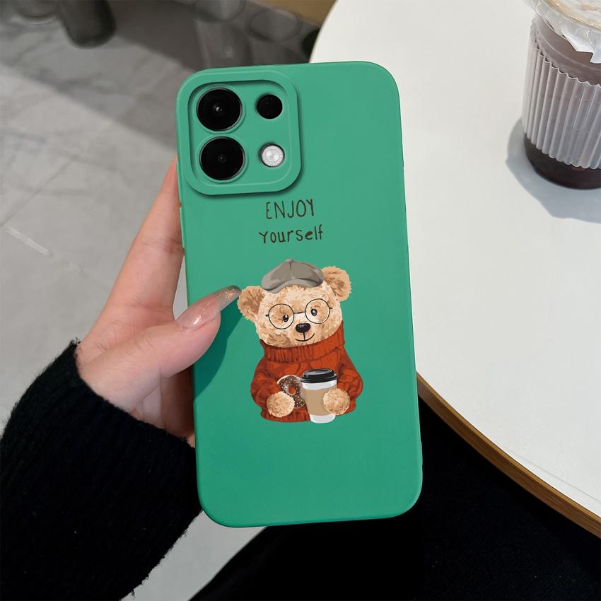 Pro Oppo A5 A5X K13 Realme 9 8 5 7 10 Pro Plus Pouzdro na telefon Vzor roztomilého medvídka Měkký silikon Profesionální protiskluzový ochranný kryt Pro Oppo Kryt
