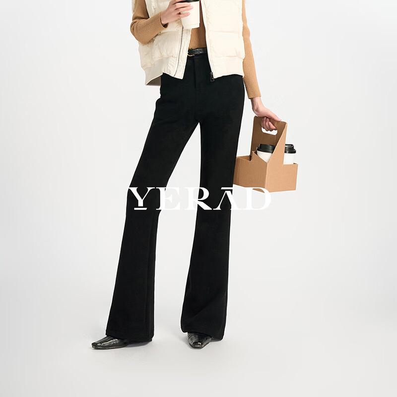 YERAD Women's Fleece-Lined Bootcut Trousers