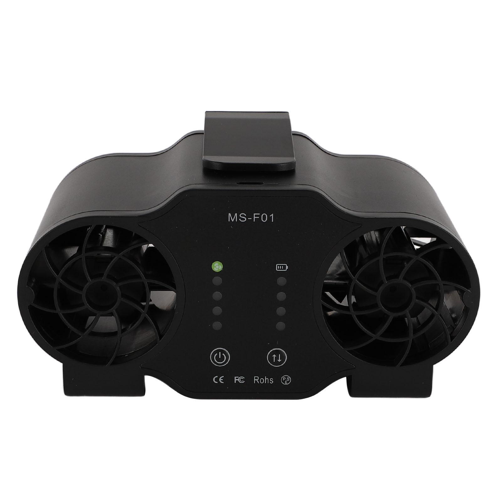 Portable Waist Fan Multifunctional USB Rechargble Forward Reverse Hanging Waist Clip Fan for Outdoor