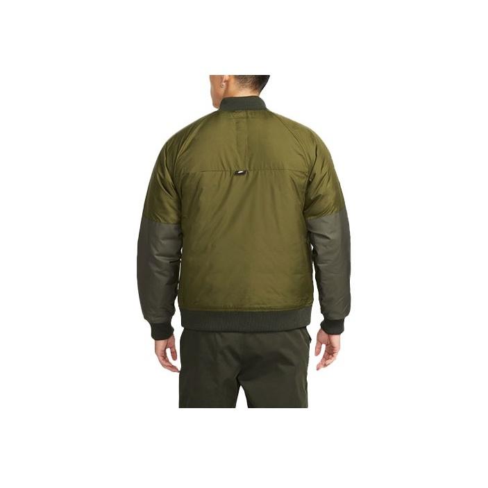 Nike Reversible Stand Collar Sports Cotton Jacket Men Outerwear Green DD6850-326