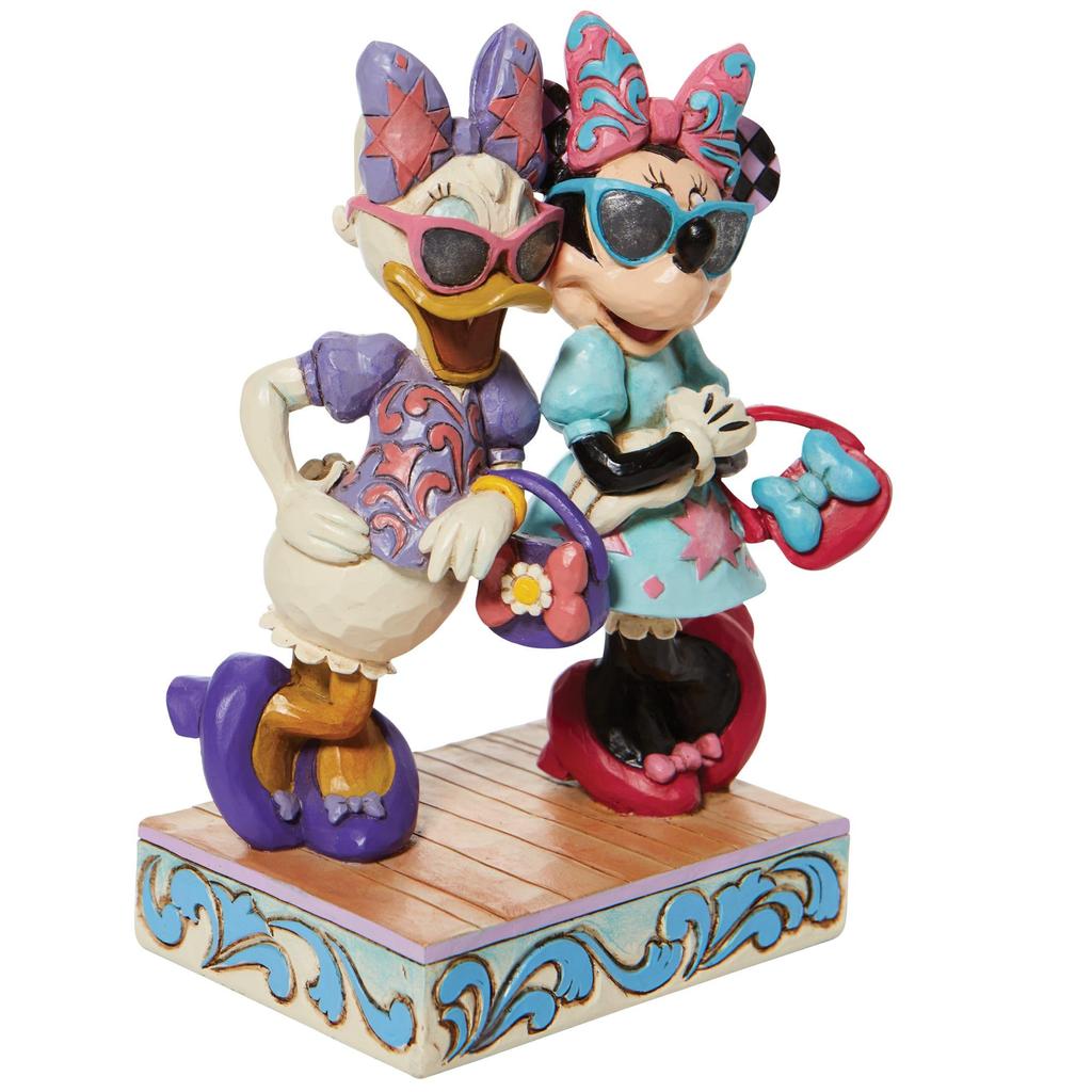 Disney Traditions Minnie & Daisy Fashionista 6010089 W8.8×H14.7×D7cm