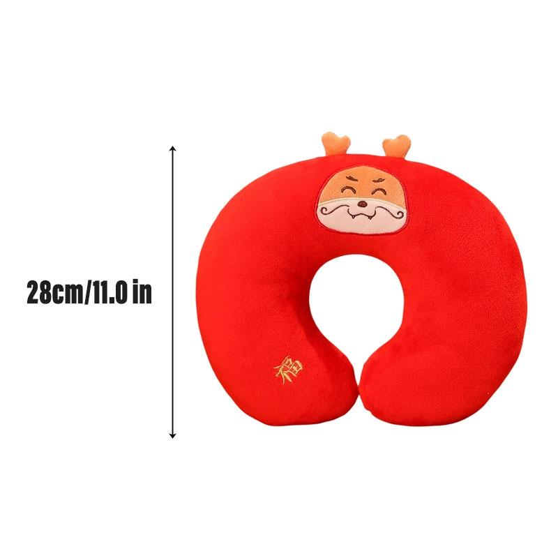 

Плюшевая игрушка Дракон Дхармы, кукла, красный дракон, новогодний дракон удачи, подушка для шеи, плюшевый дракон, грелка для рук Pllow B,28cm/11.0 in