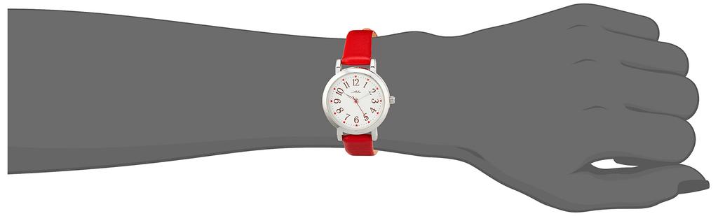 Fieldwork Analog Watch Lovely Silver Leather Strap Red (Fieldwork) GY044-4 Women's