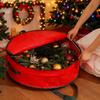 Borsa Porta Decorazioni Natalizie Rotonda Grande Capacità Contenitore Porta Palline Decorazioni Albero di Natale Organizzatore Oggetti Vari Natalizi