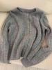 European Heavyweight Cable Knit Cardigan: Women's Autumn/Winter Lazy Style with Gold Buttons