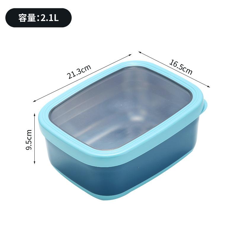 Kulatý/Obdélníkový Nerezový Uzavíratelný Obědový Box s Víkem Kuchyňská Bento Nádoba na Skladování Potravin Lednička Krabička pro Uchování Čerstvosti