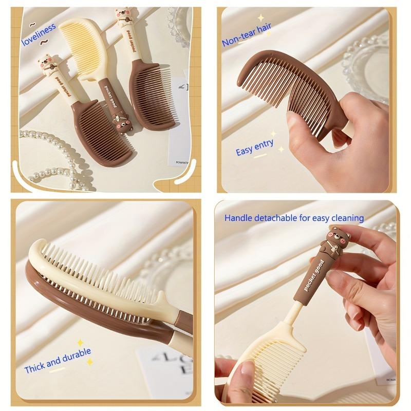 Cartoon Bear Handle Hairdresser Brush