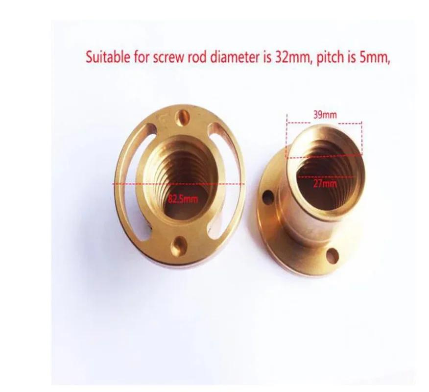 Milling Machine Y Axis Screw Copper Nut Sleeve Vertical Mill Tool Bridgeport CNC Milling Machine Lathe Machine