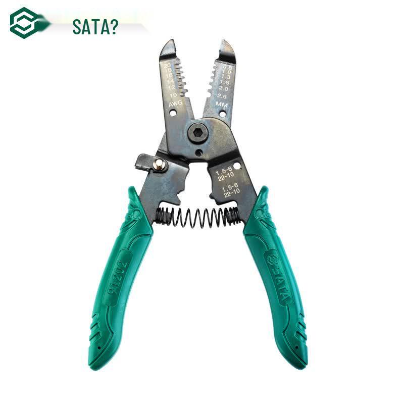 SATA 91202 Multi-function Electrician s Wire Stripper 7-inch