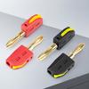Portable 32A 4Mm Banana Plug High Current Quick Connect Gold-Plated Banana Connectors Audio Copper Speakers Amplifier