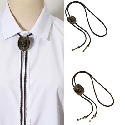Cappello da Cowboy Vintage Collana con Cravatta Bolo con Ciondolo Stella di Grano Cordino in Pelle PU Cravatta alla Moda per Uomo e Donna