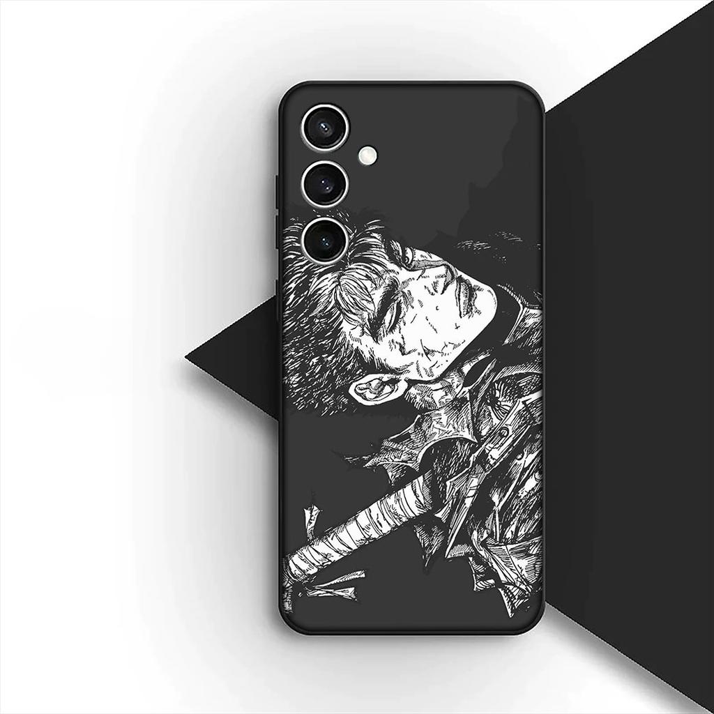 Berserk Cartoon Guts Silicone Cover for Samsung Galaxy S22 S21 S20 FE Ultra Plus A07 A15 A16 A17 A25 A37 A57 + Coque Phone Case