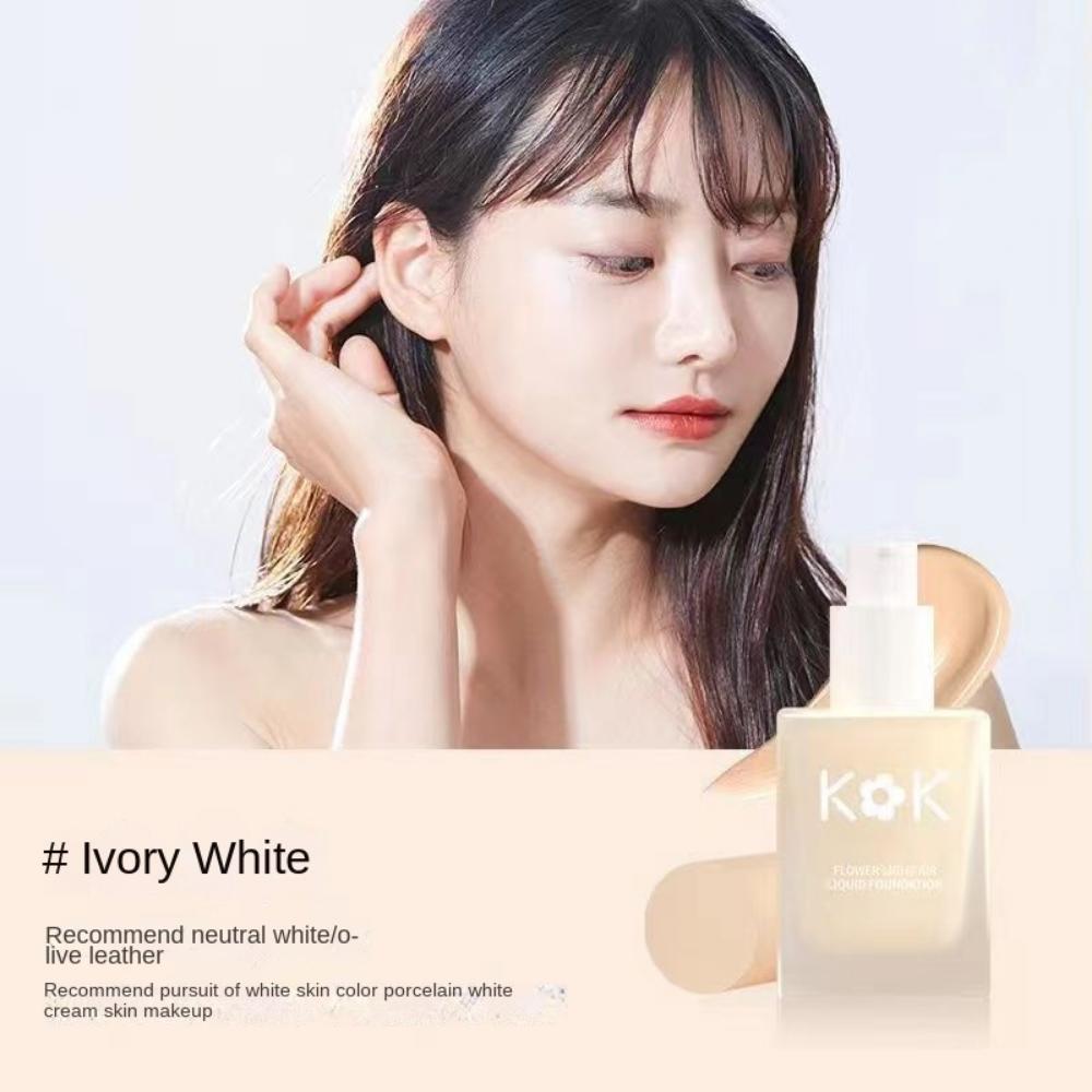 

Huahua Air Foundation Light, полупрозрачный консилер, изоляция, естественное увлажнение. 38g