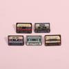 Retro Cartoon Cassette Alloy Brooch Badge - Music Series Pendant Accessory