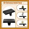 Black Silver Gold Mantle Stocking Hangers Heavy Duty Stocking Holders  for Tables