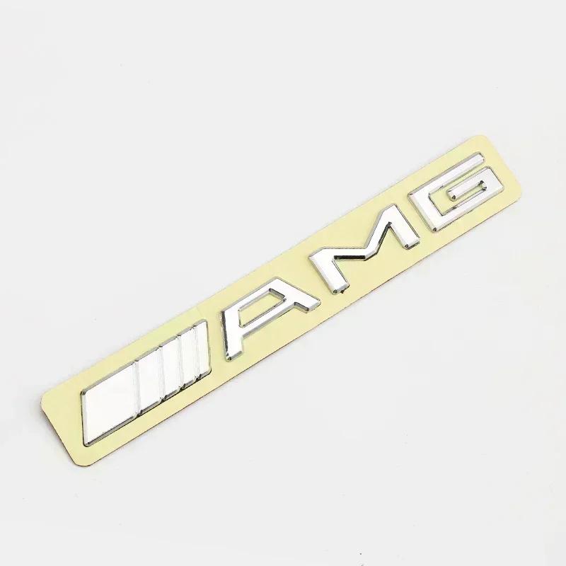 AAVF1 3D ABS Chrome Emblem Letters logo Car Trunk Badge Sticke For Mercedes Benz AMG W204 W205 W212 W213 X253 W163 W166 W167 W246 W222