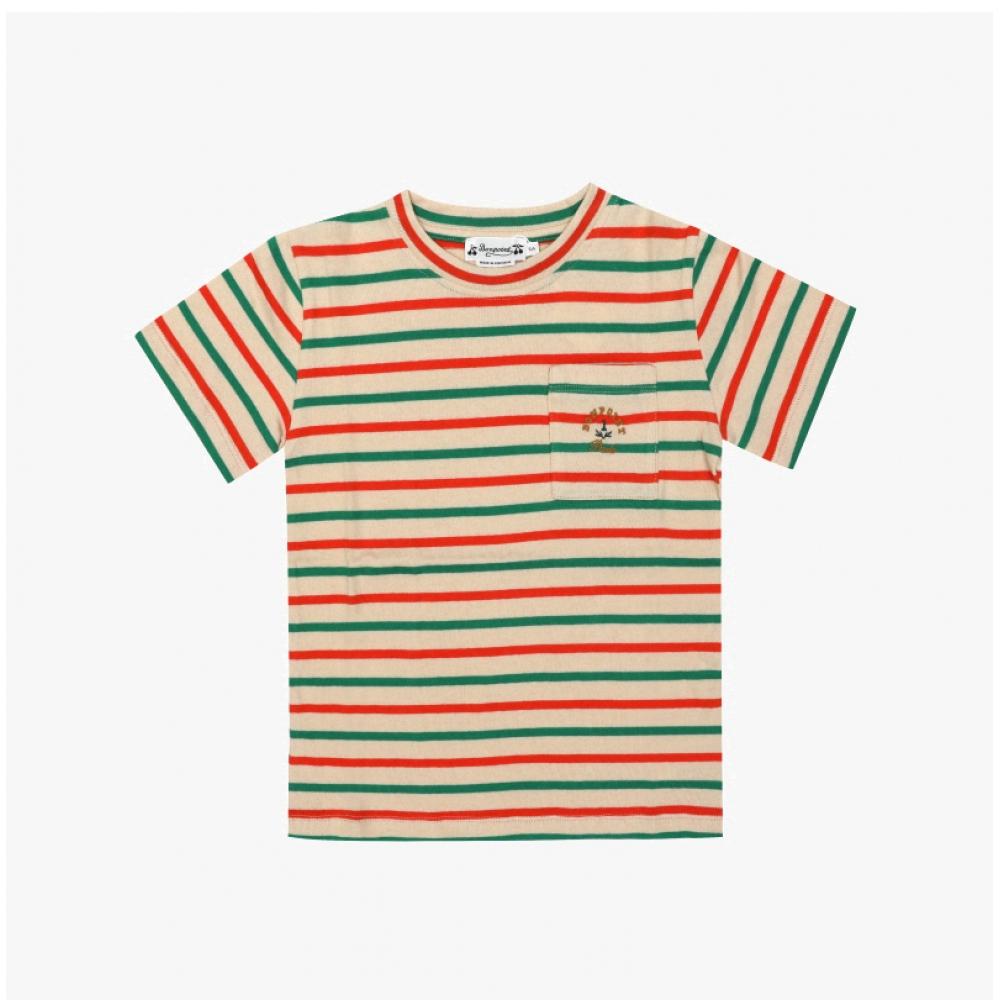 BonpoinT Boys Kids ShorT Sleeve T shirT sTripe c05bTsk00001