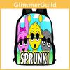 Backpack 3d Sprunki Game Design Large Capacity Oxford Kids School Gifts Bag