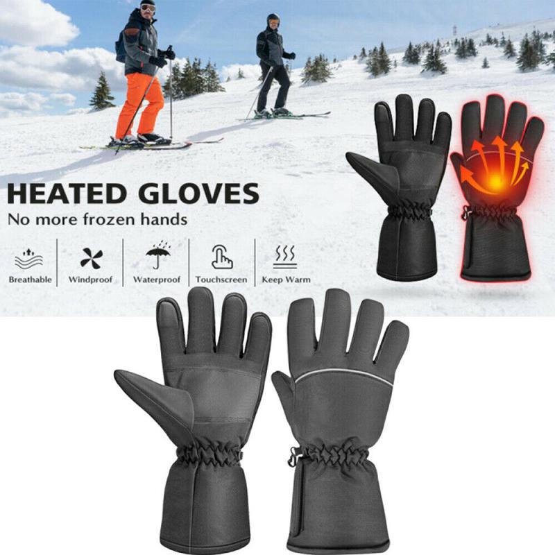 5Modes Electric Heated Gloves Waterproof Hand Warmer Motorbike Motorcycle Skiing