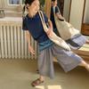Mädchen Sommer Leinen Mückenschutz Caprihosen Koreanischer Stil Atmungsaktiv Elastischer Bund Kleinkind Kinder Outdoor Kleidung